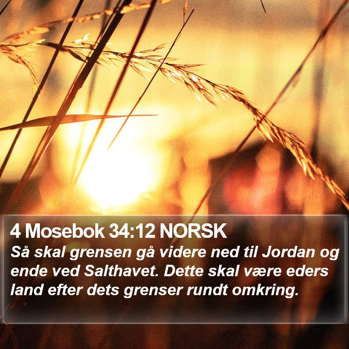 4 Mosebok 34:12 NORSK Bible Study