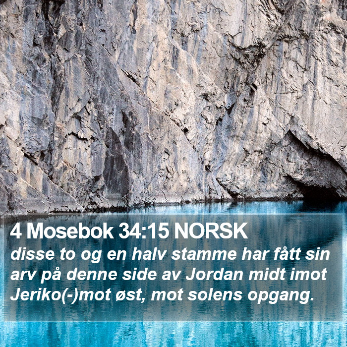 4 Mosebok 34:15 NORSK Bible Study