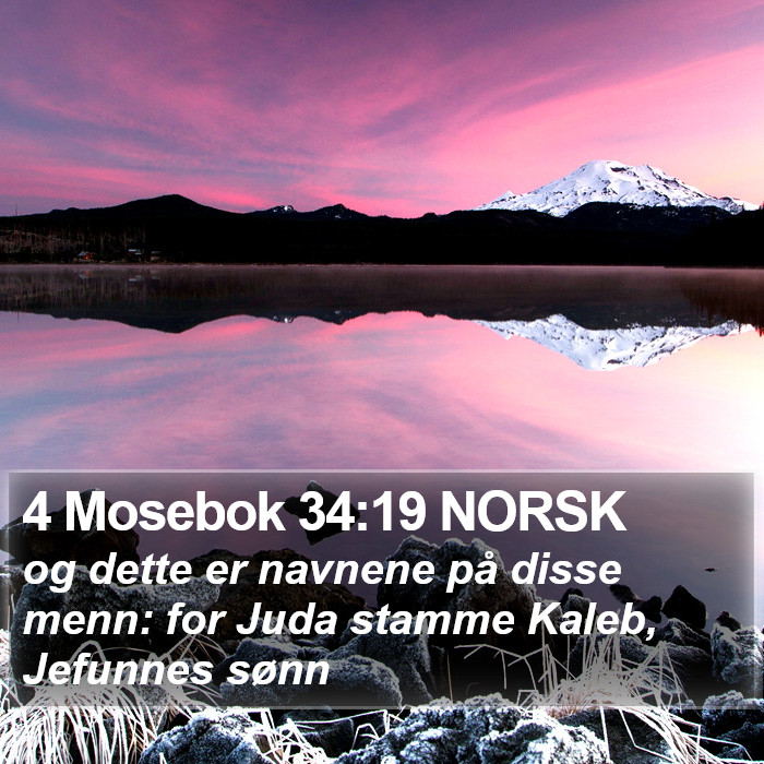 4 Mosebok 34:19 NORSK Bible Study