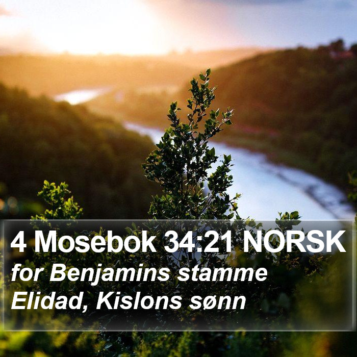 4 Mosebok 34:21 NORSK Bible Study