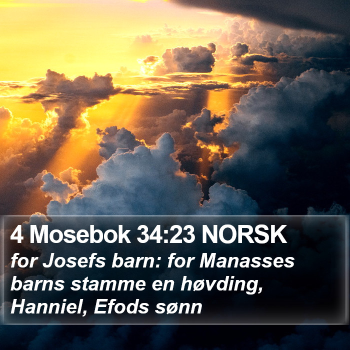 4 Mosebok 34:23 NORSK Bible Study