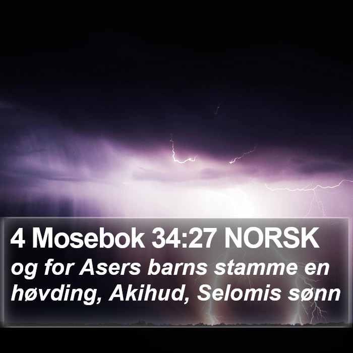 4 Mosebok 34:27 NORSK Bible Study