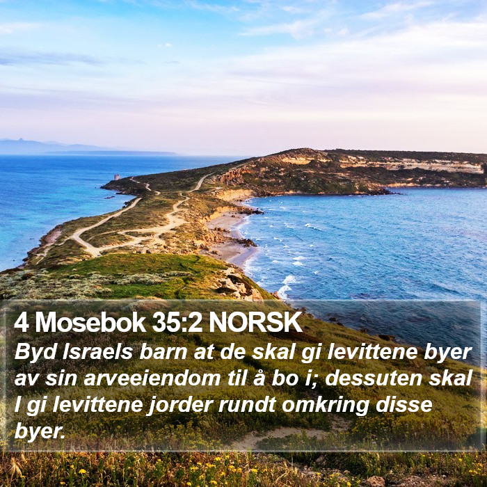 4 Mosebok 35:2 NORSK Bible Study