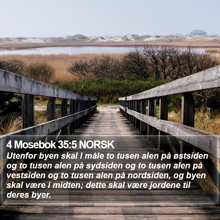 4 Mosebok 35:5 NORSK Bible Study