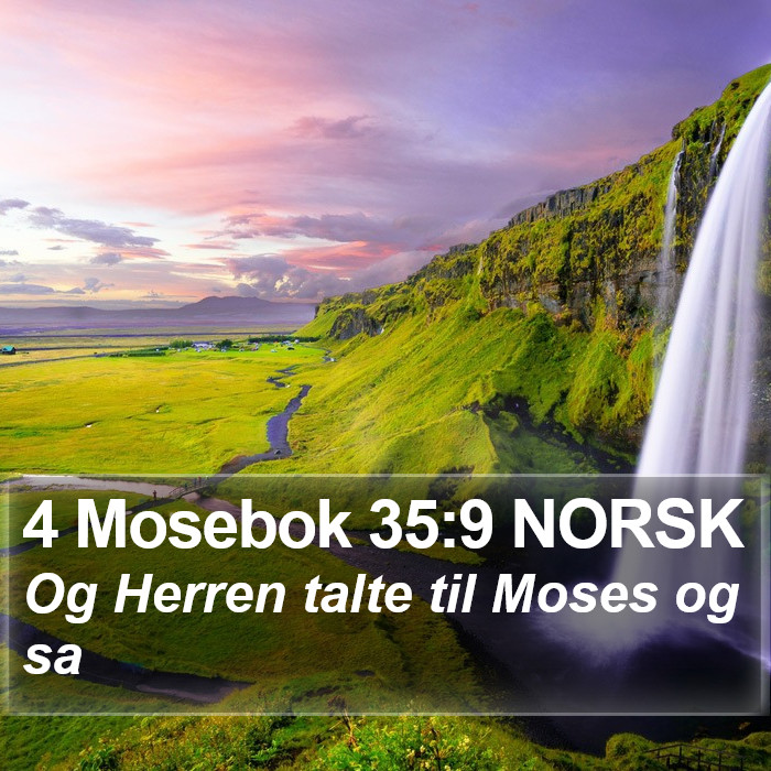 4 Mosebok 35:9 NORSK Bible Study