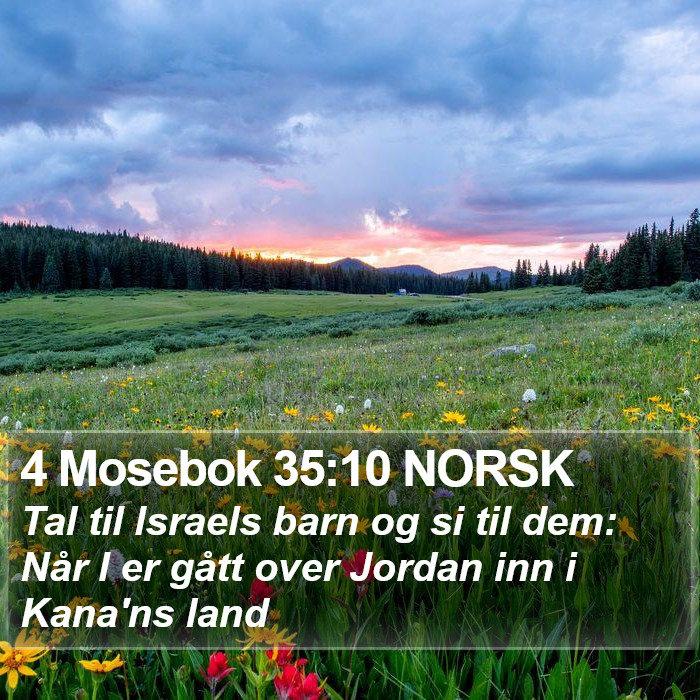 4 Mosebok 35:10 NORSK Bible Study