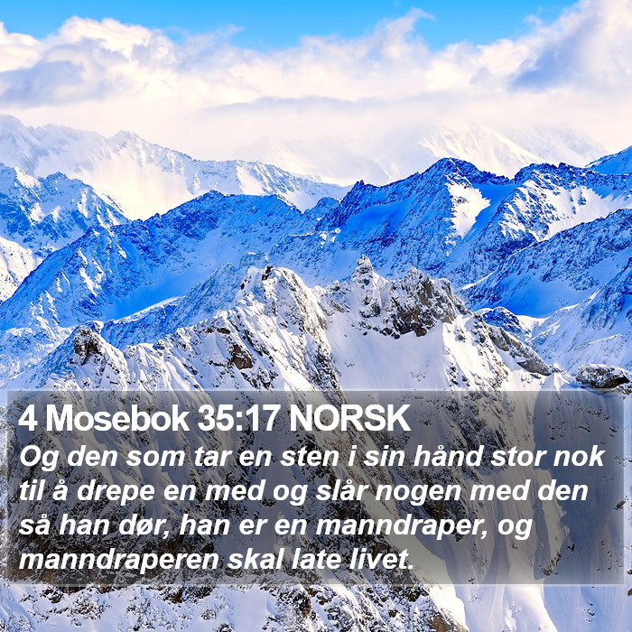 4 Mosebok 35:17 NORSK Bible Study