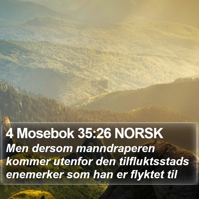 4 Mosebok 35:26 NORSK Bible Study