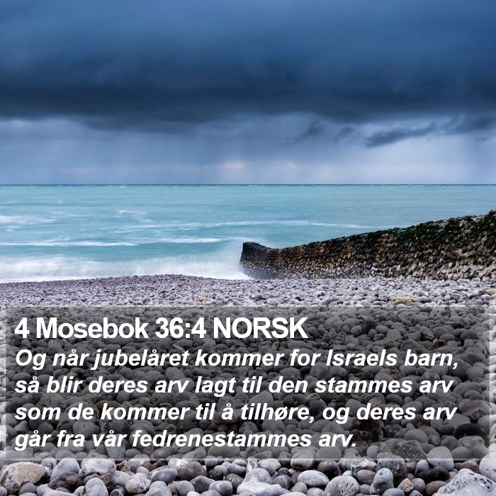 4 Mosebok 36:4 NORSK Bible Study