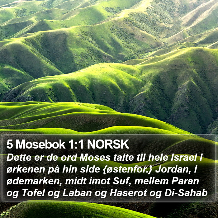 5 Mosebok 1:1 NORSK Bible Study