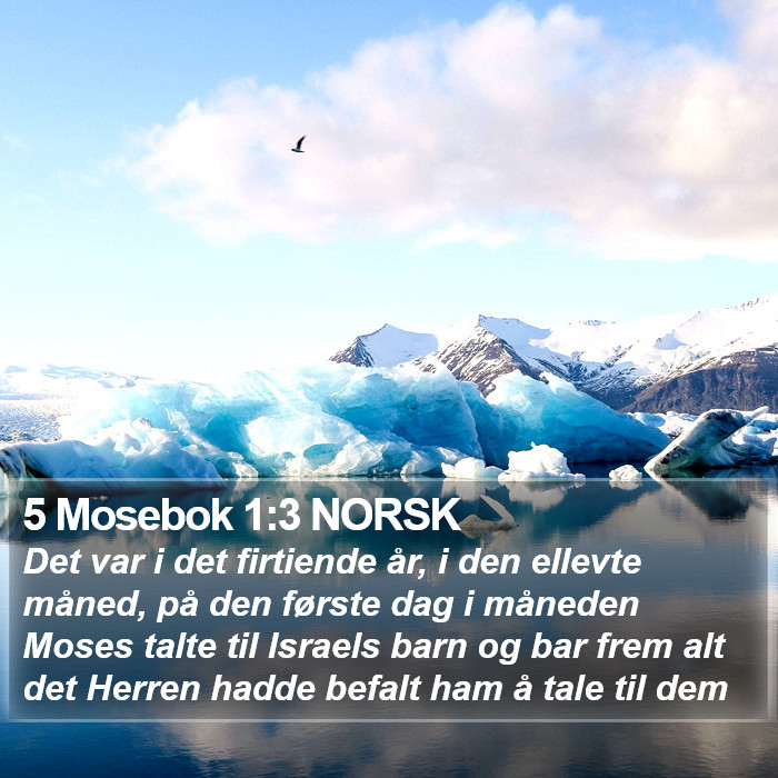 5 Mosebok 1:3 NORSK Bible Study