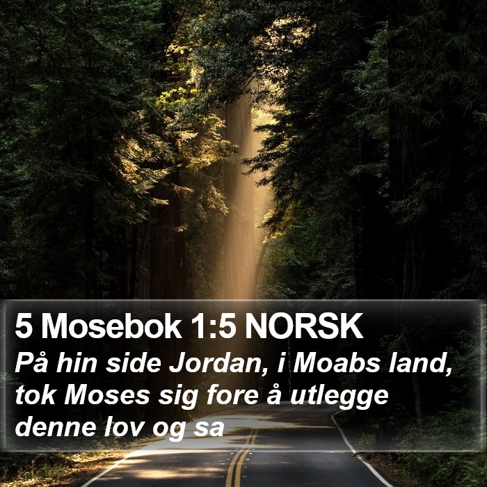 5 Mosebok 1:5 NORSK Bible Study