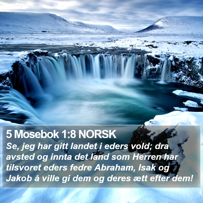 5 Mosebok 1:8 NORSK Bible Study