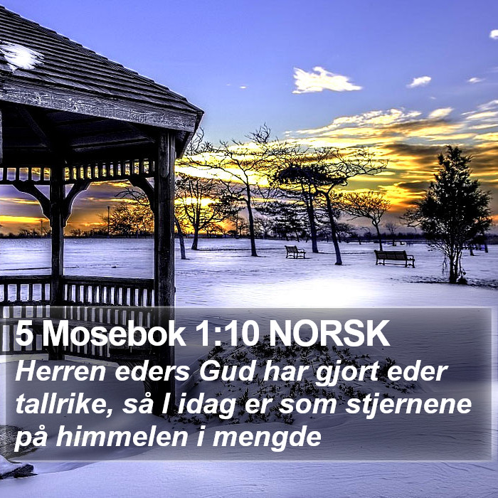 5 Mosebok 1:10 NORSK Bible Study