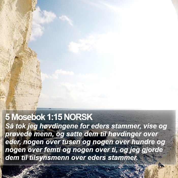 5 Mosebok 1:15 NORSK Bible Study