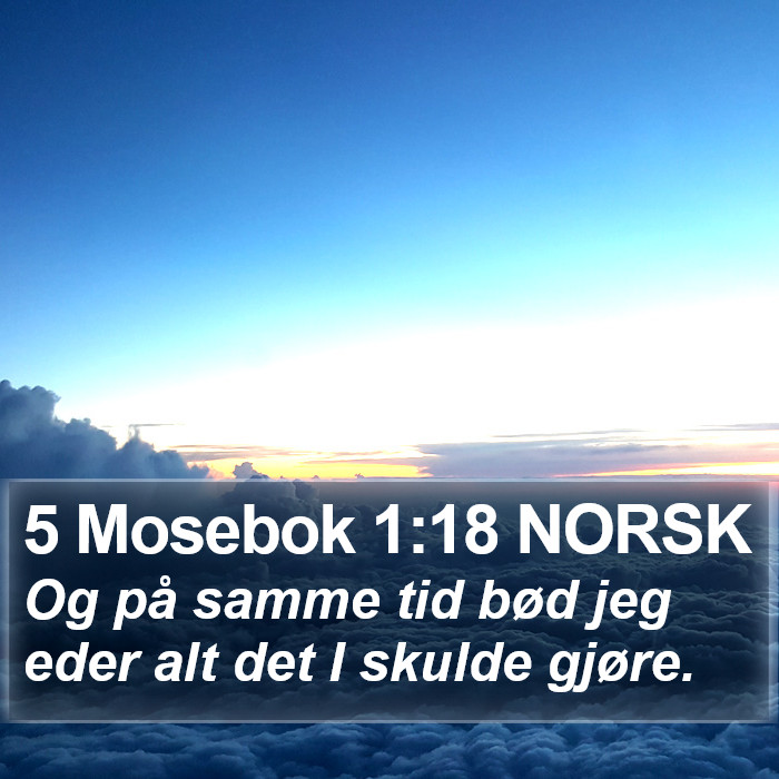 5 Mosebok 1:18 NORSK Bible Study