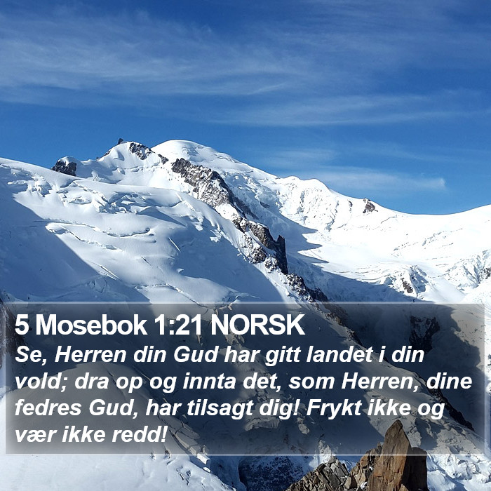 5 Mosebok 1:21 NORSK Bible Study