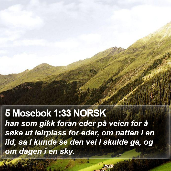 5 Mosebok 1:33 NORSK Bible Study