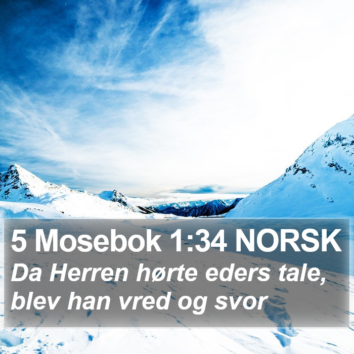 5 Mosebok 1:34 NORSK Bible Study