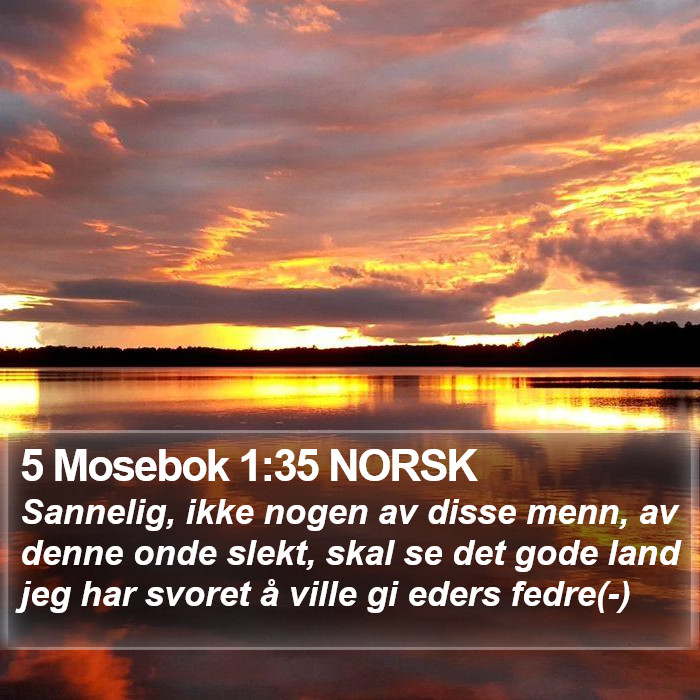 5 Mosebok 1:35 NORSK Bible Study