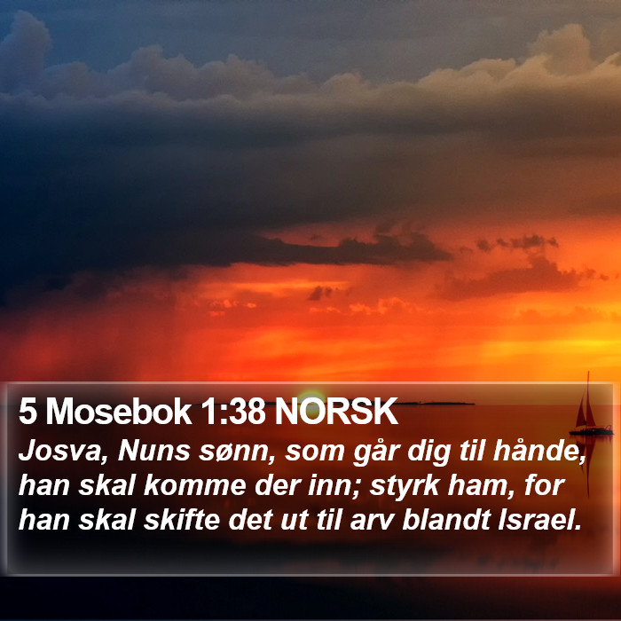 5 Mosebok 1:38 NORSK Bible Study