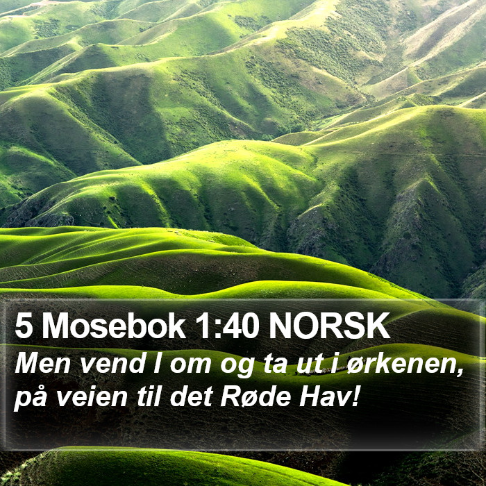 5 Mosebok 1:40 NORSK Bible Study