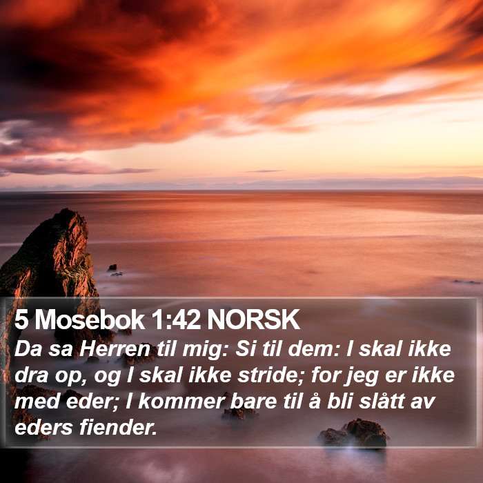 5 Mosebok 1:42 NORSK Bible Study