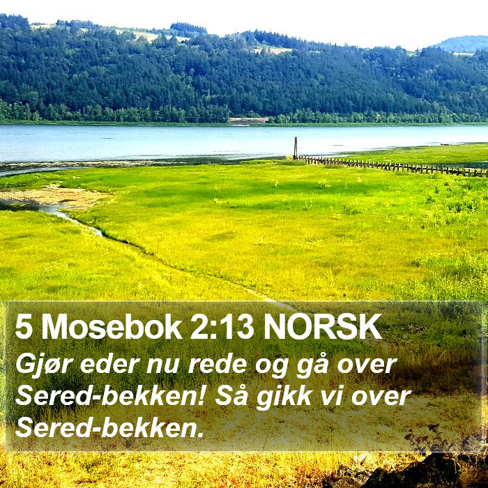 5 Mosebok 2:13 NORSK Bible Study