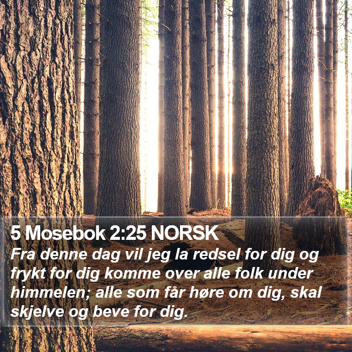 5 Mosebok 2:25 NORSK Bible Study