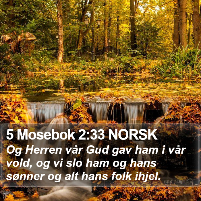 5 Mosebok 2:33 NORSK Bible Study