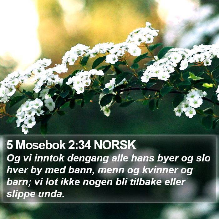 5 Mosebok 2:34 NORSK Bible Study