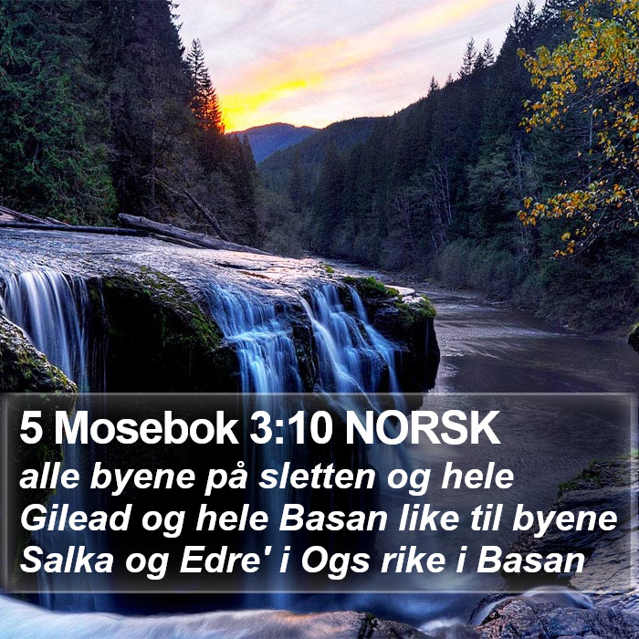 5 Mosebok 3:10 NORSK Bible Study