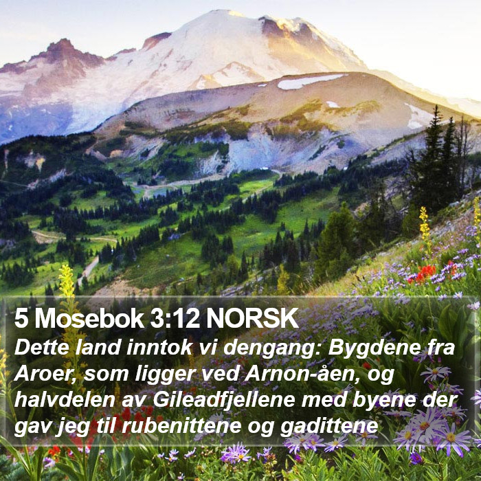 5 Mosebok 3:12 NORSK Bible Study
