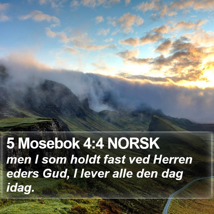 5 Mosebok 4:4 NORSK Bible Study