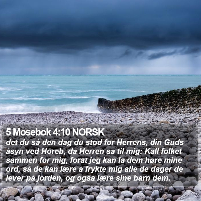 5 Mosebok 4:10 NORSK Bible Study