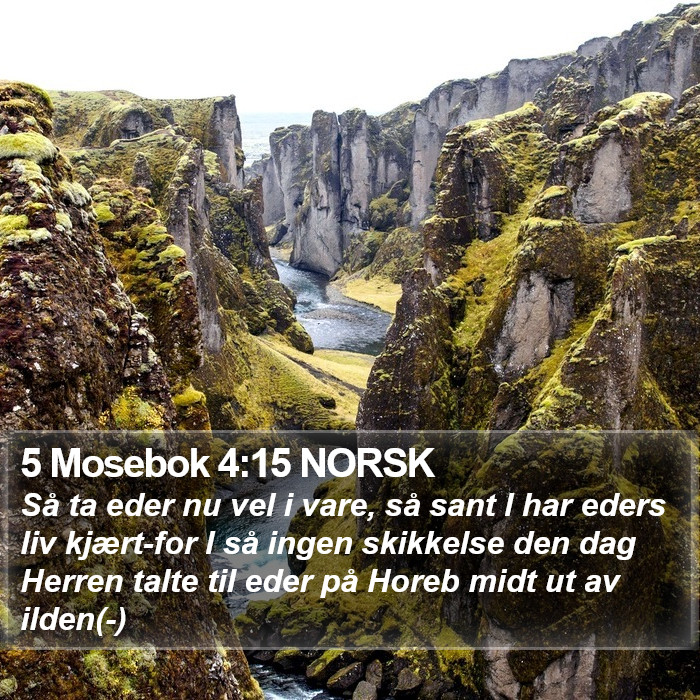 5 Mosebok 4:15 NORSK Bible Study