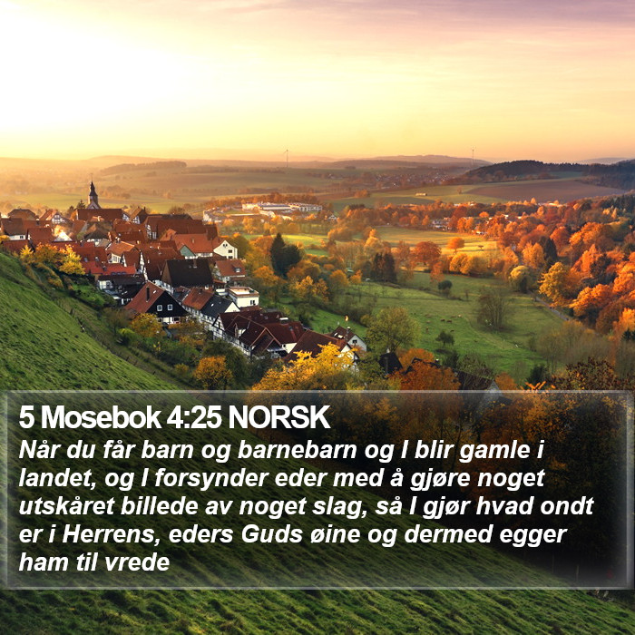 5 Mosebok 4:25 NORSK Bible Study