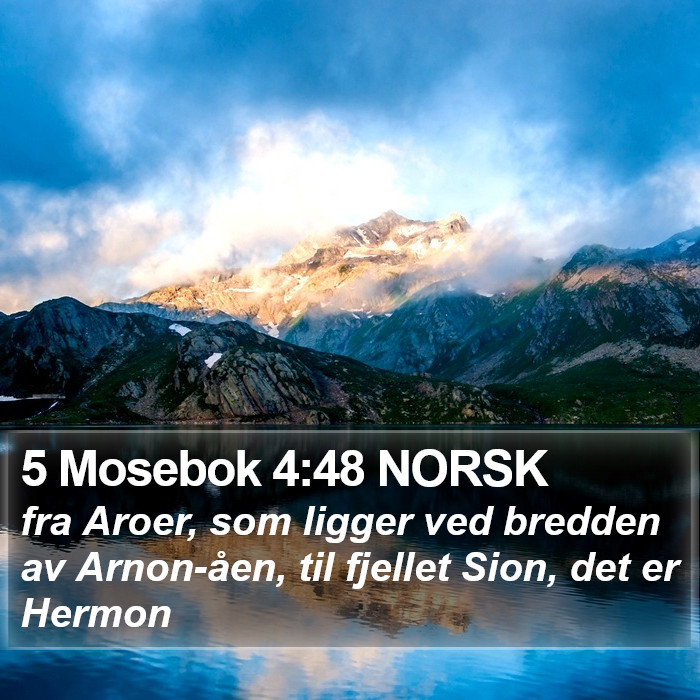 5 Mosebok 4:48 NORSK Bible Study