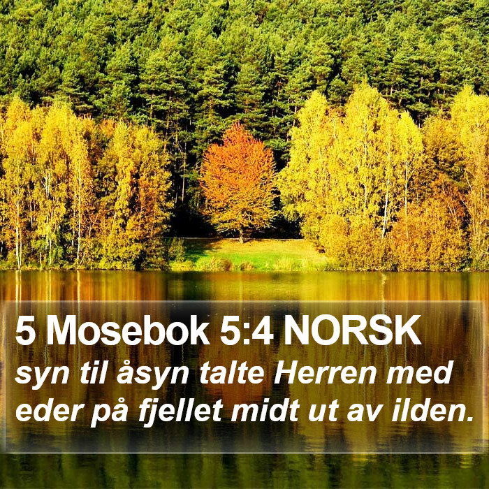 5 Mosebok 5:4 NORSK Bible Study