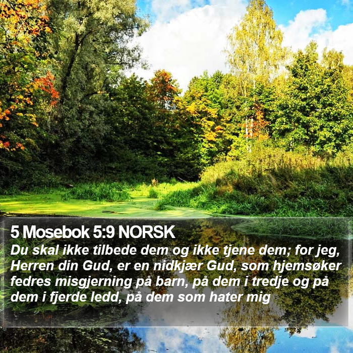 5 Mosebok 5:9 NORSK Bible Study