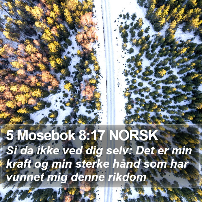 5 Mosebok 8:17 NORSK Bible Study