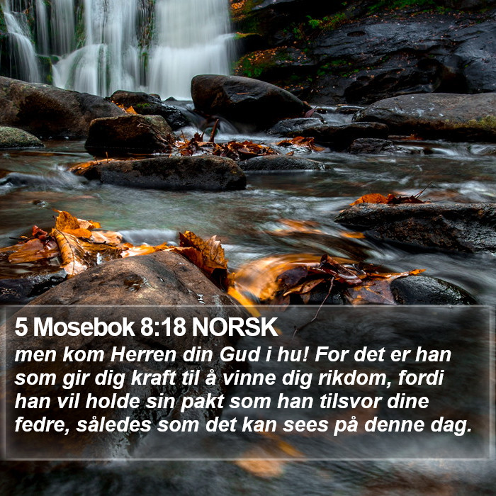 5 Mosebok 8:18 NORSK Bible Study