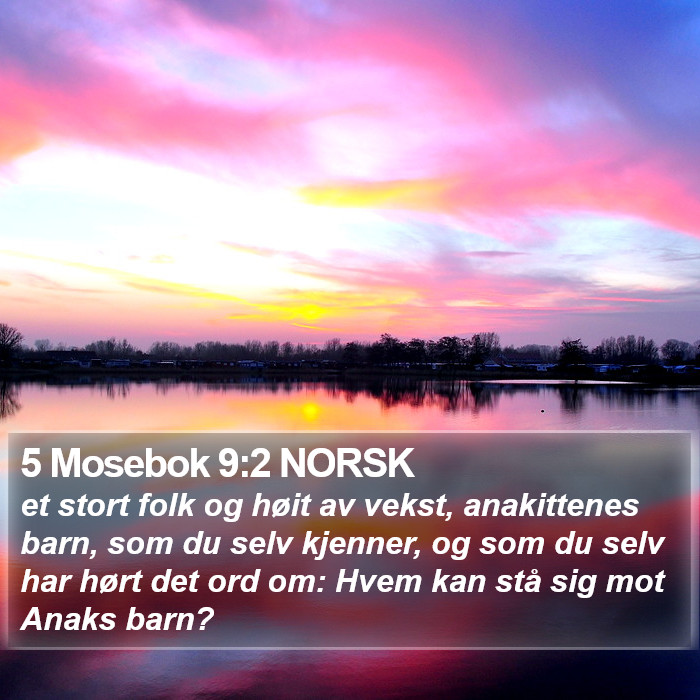 5 Mosebok 9:2 NORSK Bible Study