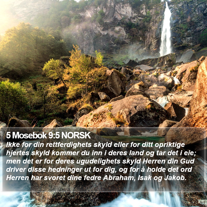 5 Mosebok 9:5 NORSK Bible Study