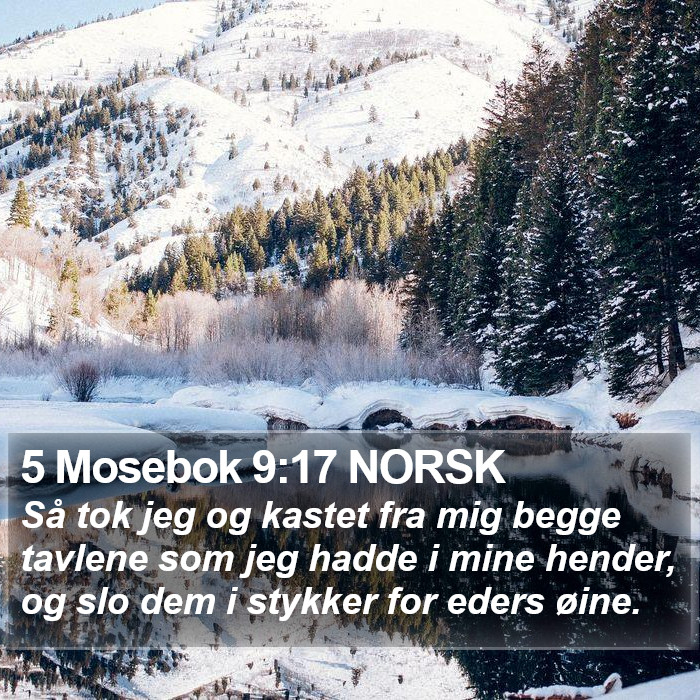 5 Mosebok 9:17 NORSK Bible Study