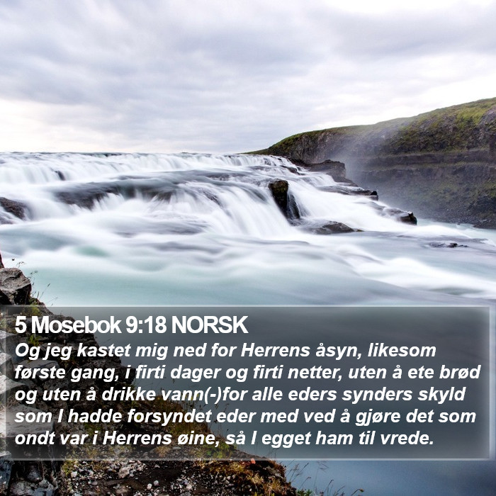 5 Mosebok 9:18 NORSK Bible Study