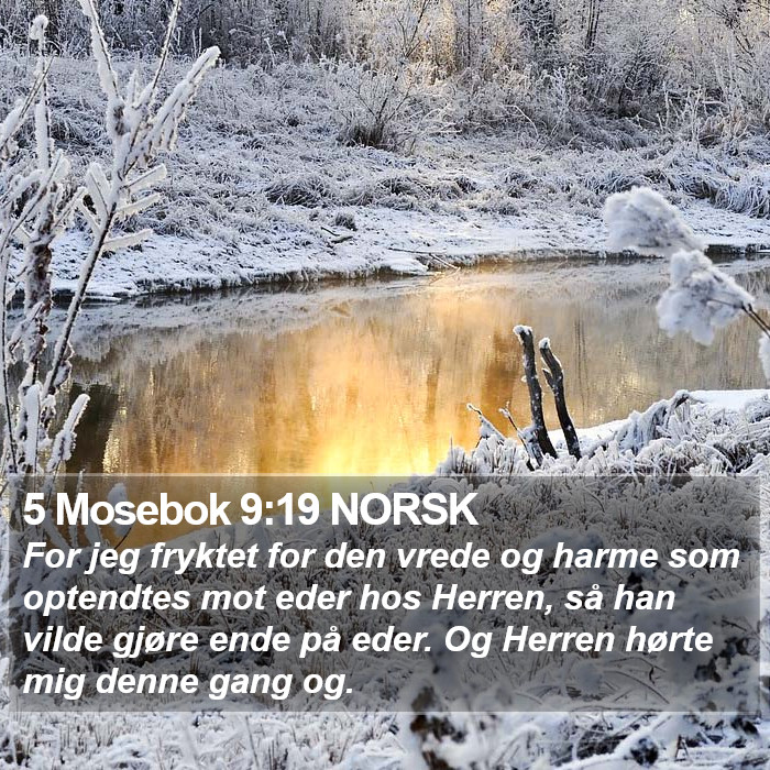 5 Mosebok 9:19 NORSK Bible Study