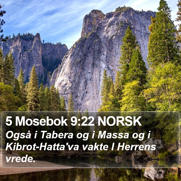5 Mosebok 9:22 NORSK Bible Study