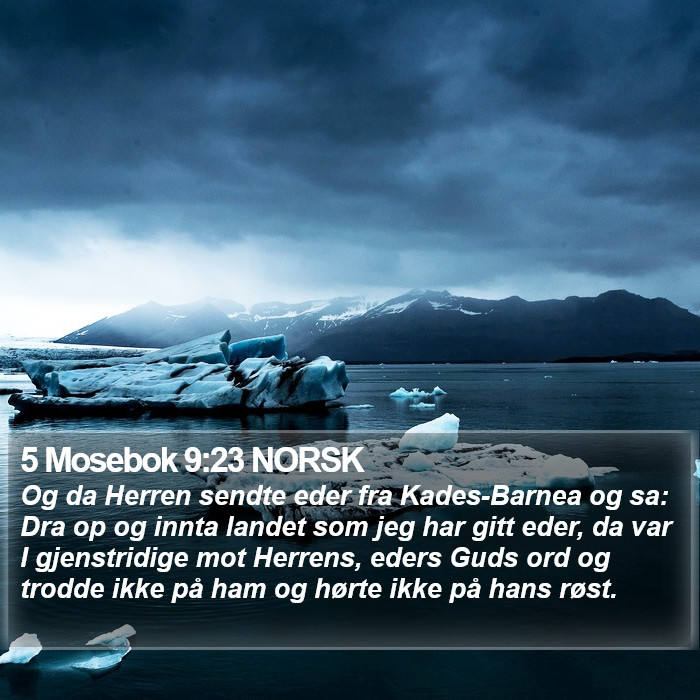 5 Mosebok 9:23 NORSK Bible Study