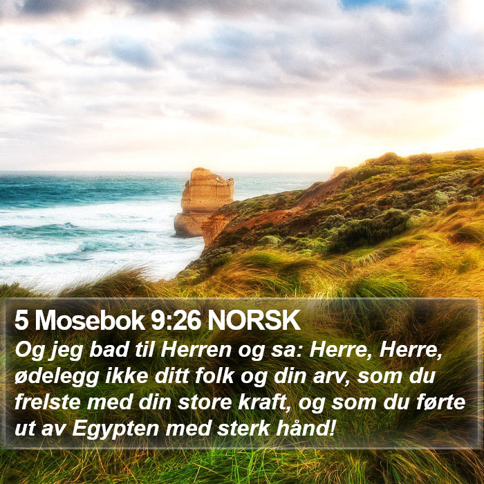 5 Mosebok 9:26 NORSK Bible Study